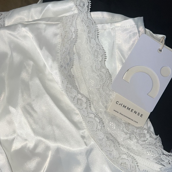 Commense Lace Trim Satin Skirt Set - Picture 9 of 9